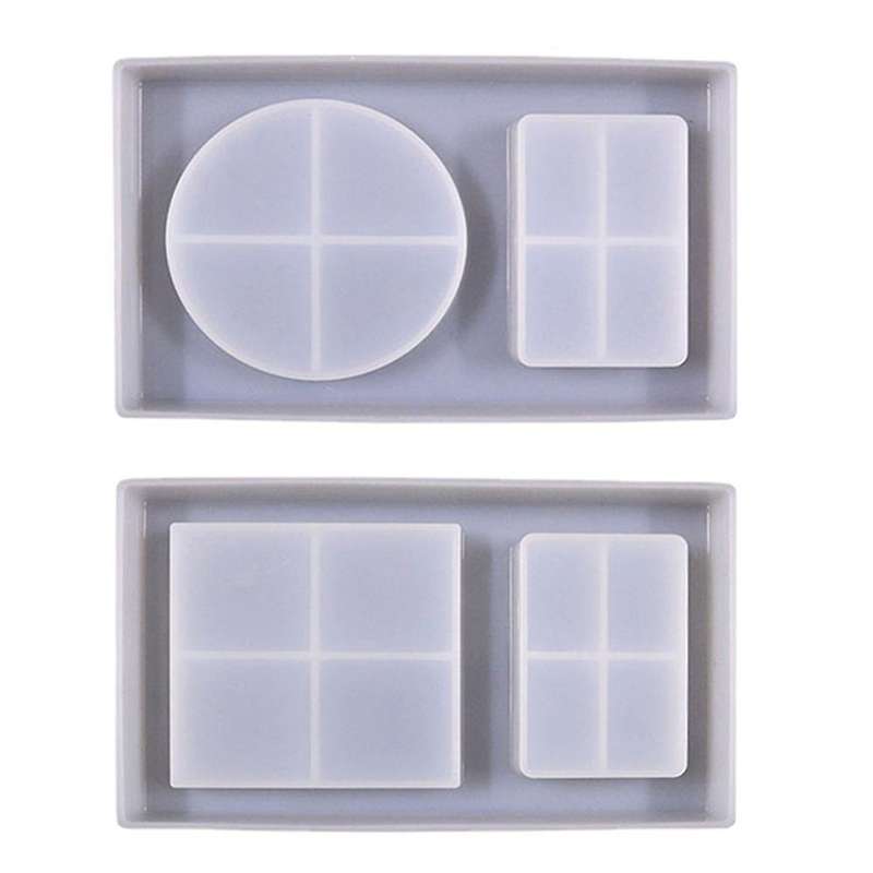 Diy Crystal Epoxy Swing Table 2 In 1 Tray Epoxy Mould Box Silicone B
