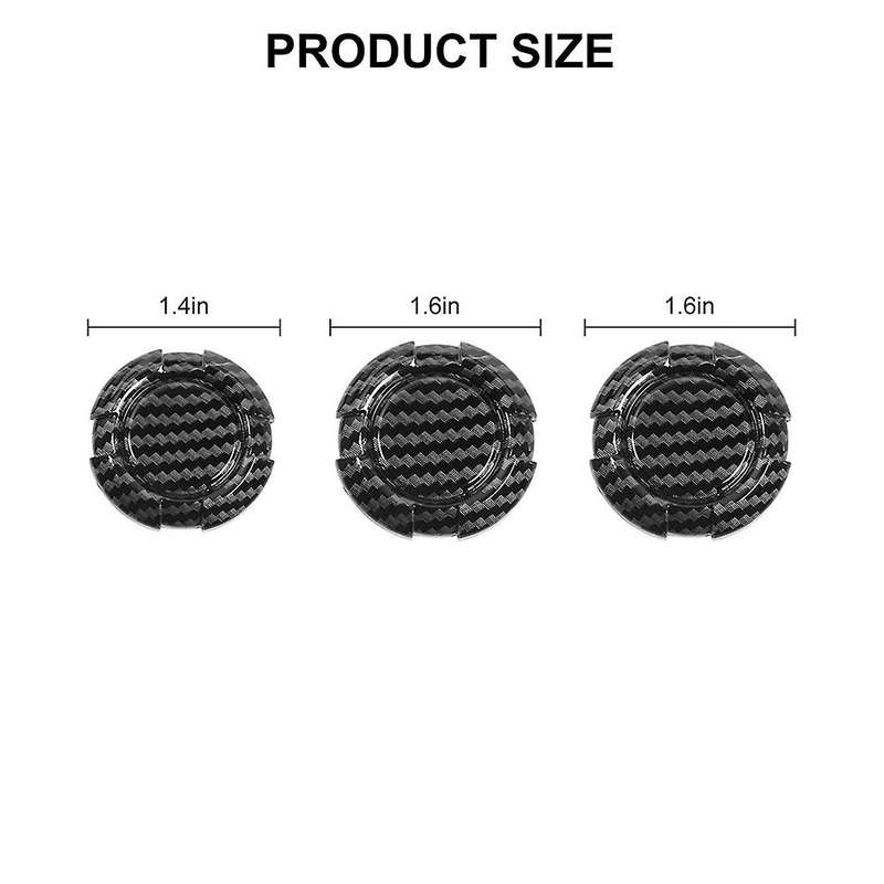 Door Lock Trim Cover External Accessories Trim, Abs Carbon Fiber