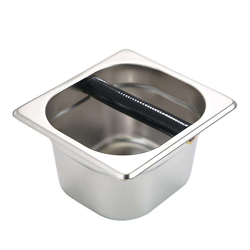 Espresso Coffee Knock Container with Rubber Bar for Coffee Machine,a