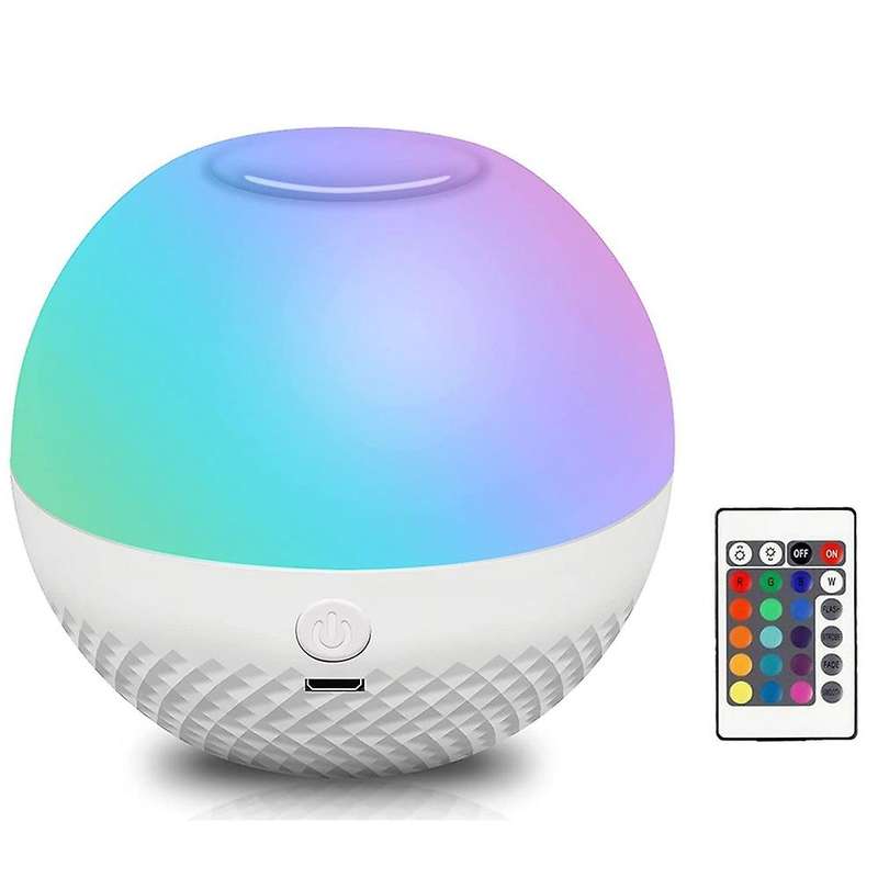 Night Light, Bedside Table Lamp, Contact Dimmable Remote Control