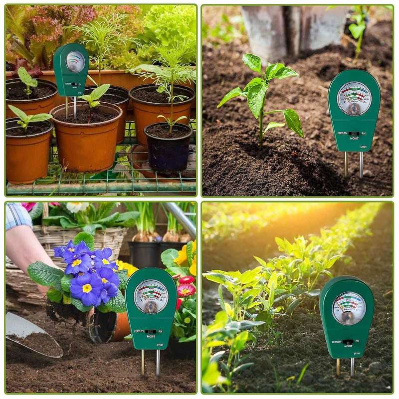 Soil Fertility Meter 3-in-1 Ph Tester for Garden Lawn Farm Outdoor