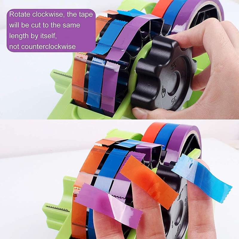 Packaging Tape Dispenser with Compartment Slot and Dual-roll Cores