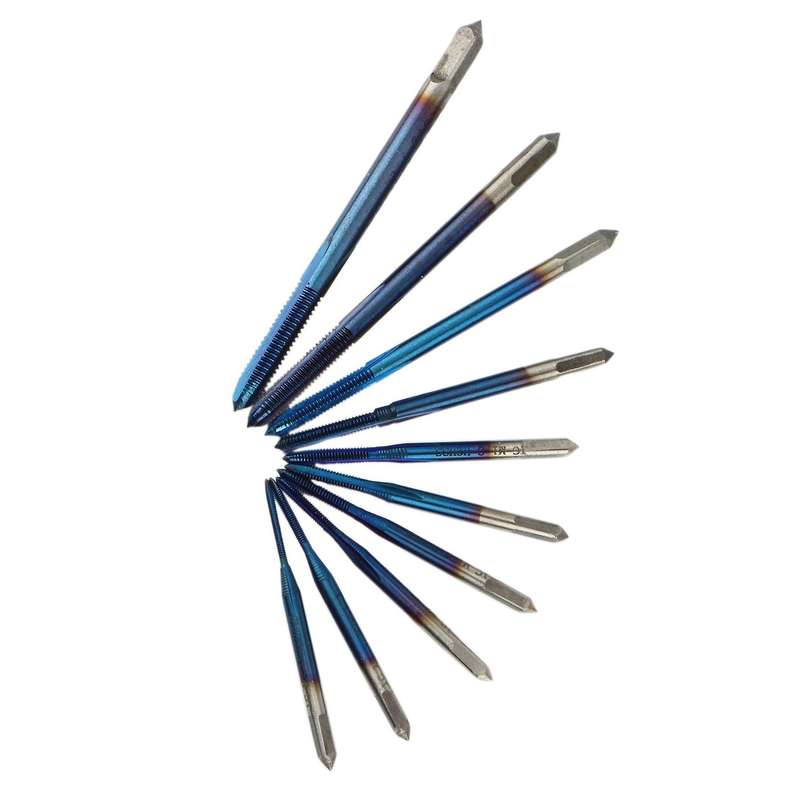 Thread Tap 10pcs M1-m3.5 Hss Metric Plug Tap Screw Tap Drill