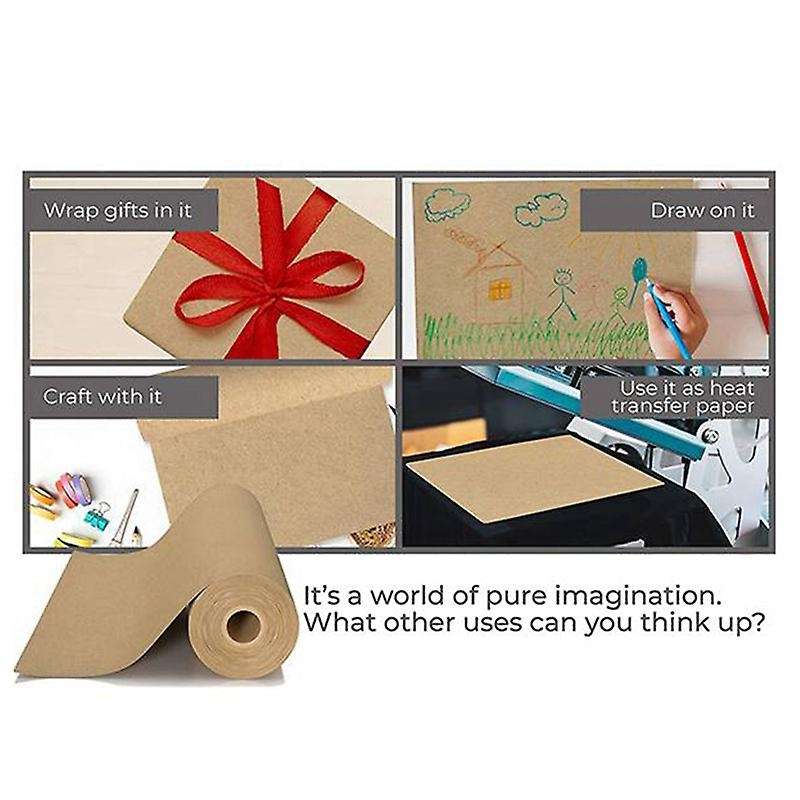 Kraft Paper Roll-perfect for Packing, Moving, Gift Wrapping, Shipping