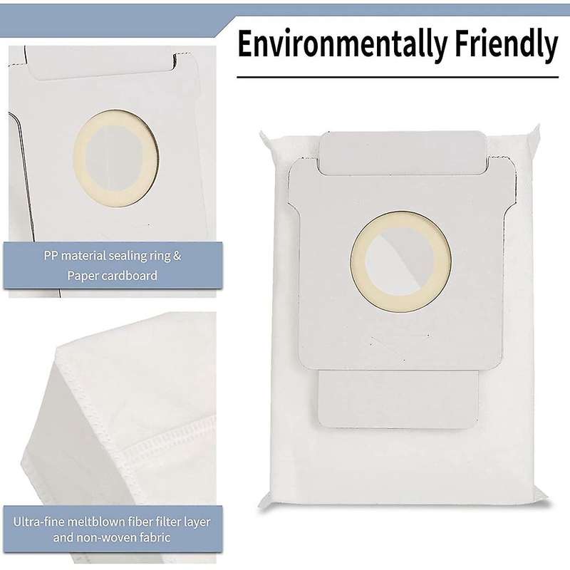 8 Pack Dust Bags for Irobot Roomba I7 E5 E6 I & S Series Vacuum Bag