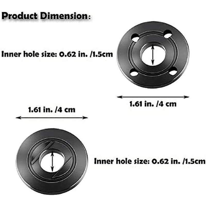 5/8-11 Grinder Nuts with Adjustable Spanner Wrench, for Dewalt Ryobi