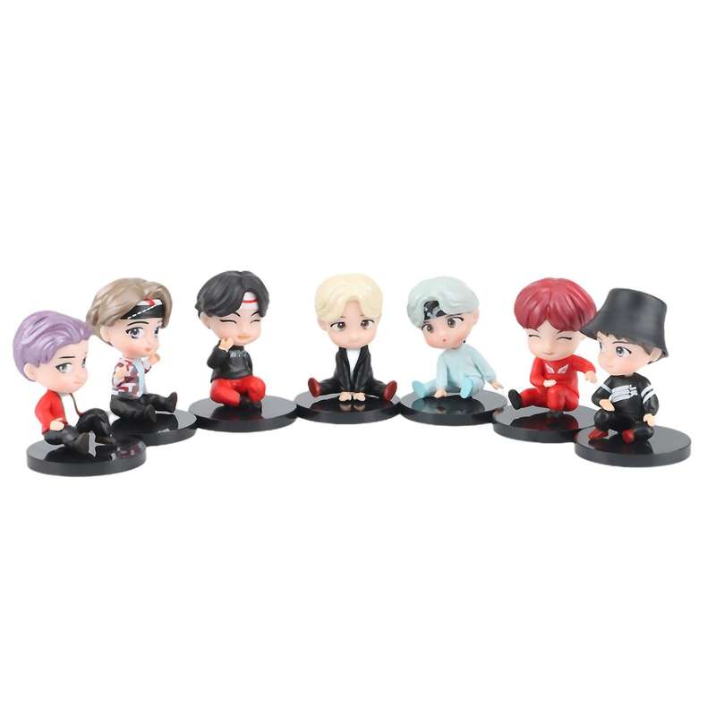 Youth League Bts Cartoon Doll Q Version Decoration, Home Decoration