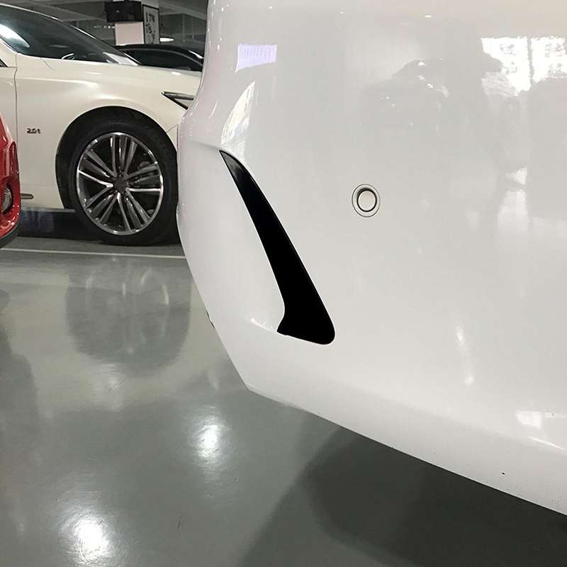 Bright Black Rear Bumper Spoiler Side Canards for Mercedes-benz