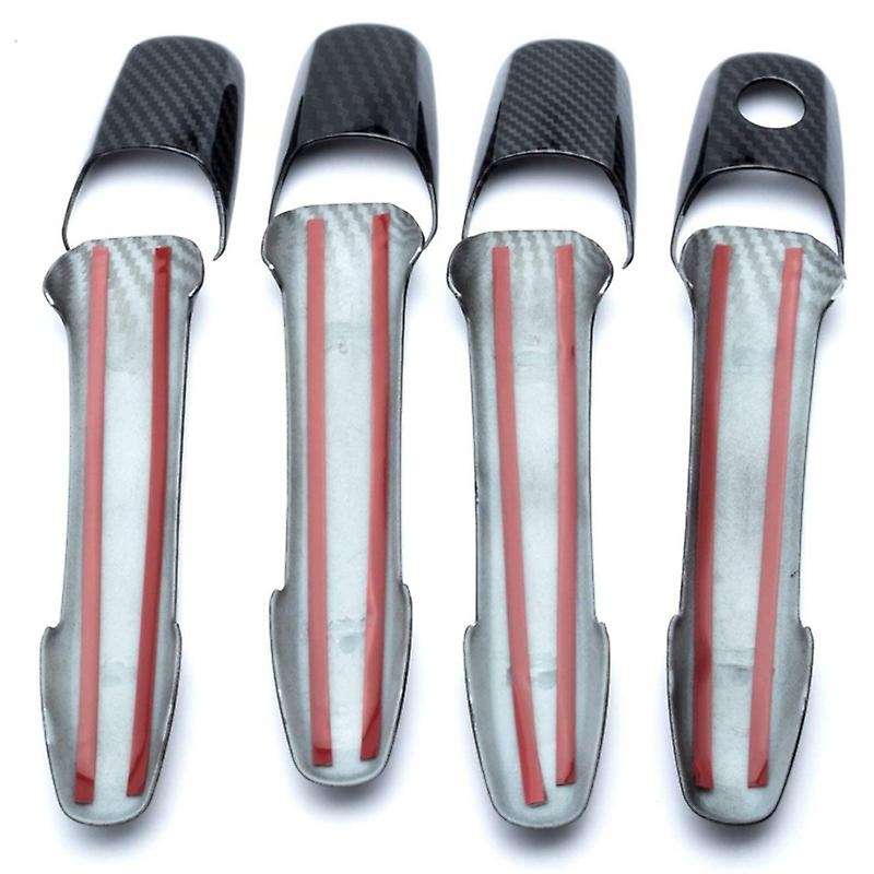 Carbon Fiber Car Door Handle Cover for Mazda Cover Trims with Holes