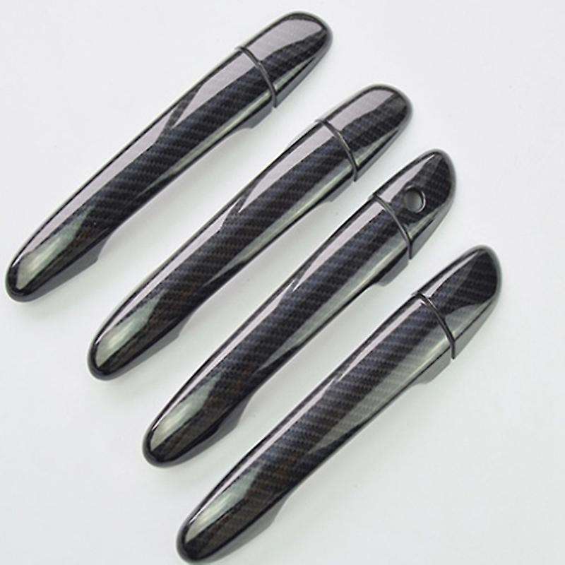 Carbon Fiber Car Door Handle Cover for Mazda Cover Trims with Holes