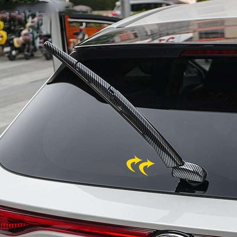 For Toyota Harrier Carbon Fiber Abs Car Rear Water Wiper Cover Trim