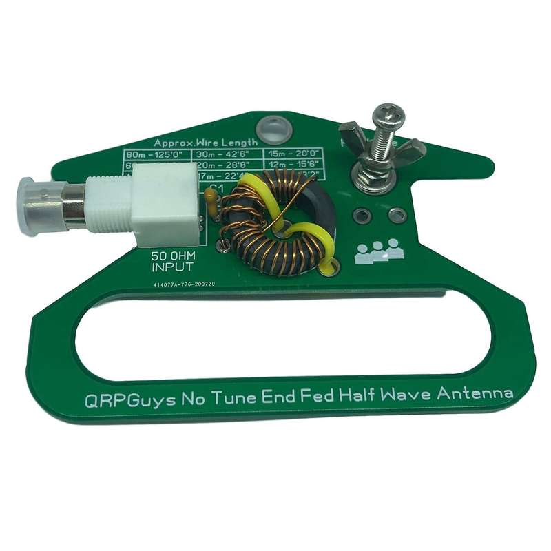 Portable No Tune End Fed Half Wave Antenna Assembly