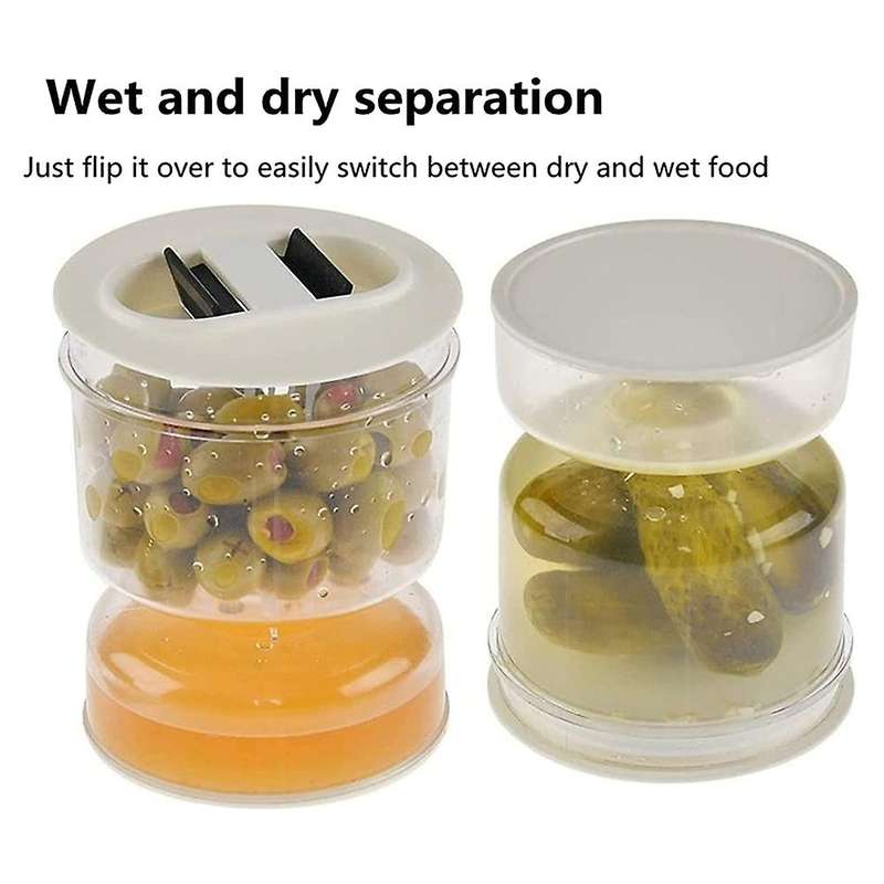 Pickle and Olive Hourglass Jar, Pickle Flip Jar, Pickle Jar,separator