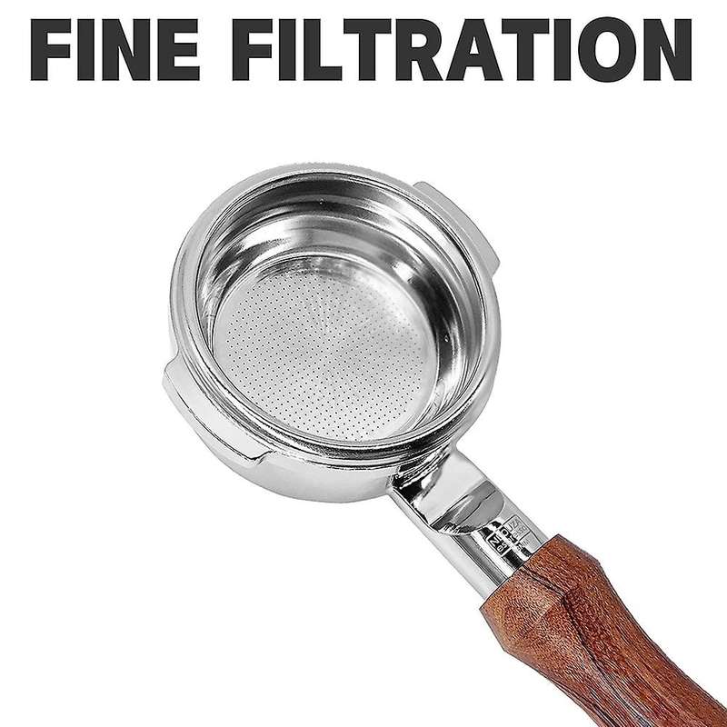58mm Stainless Steel Filter Basket 1/2 Cup for Espresso Bottomless
