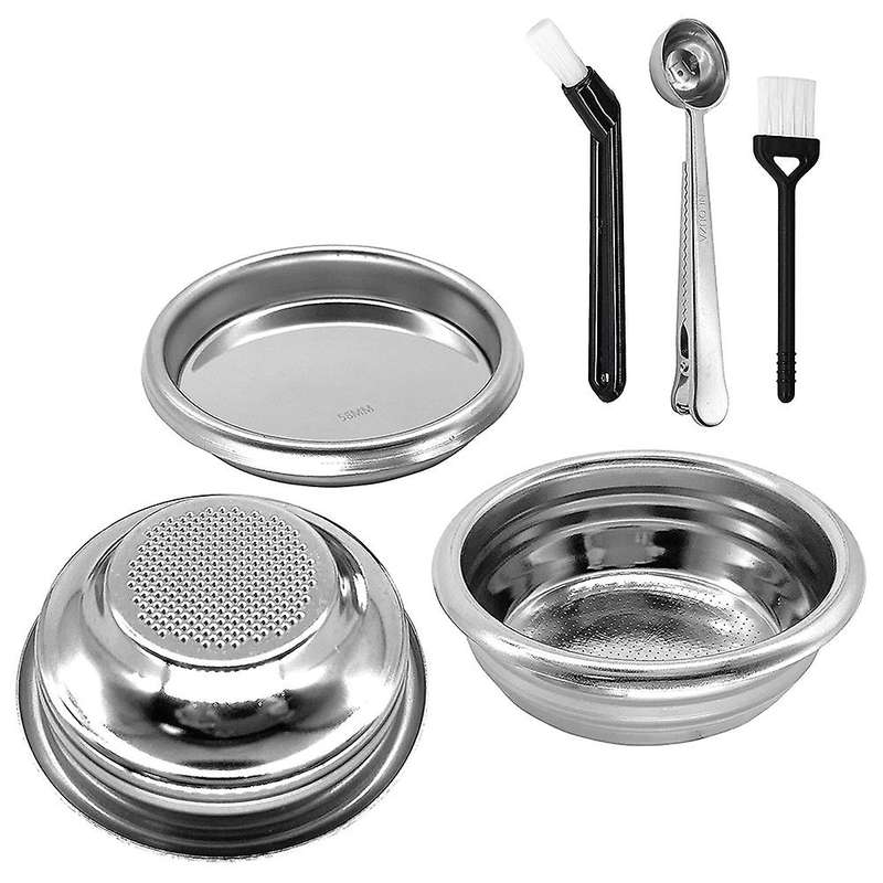 58mm Stainless Steel Filter Basket 1/2 Cup for Espresso Bottomless