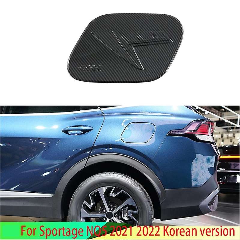 Carbon Fiber Fuel Tank Cap Cover Trim for Kia Sportage Nq5 2022