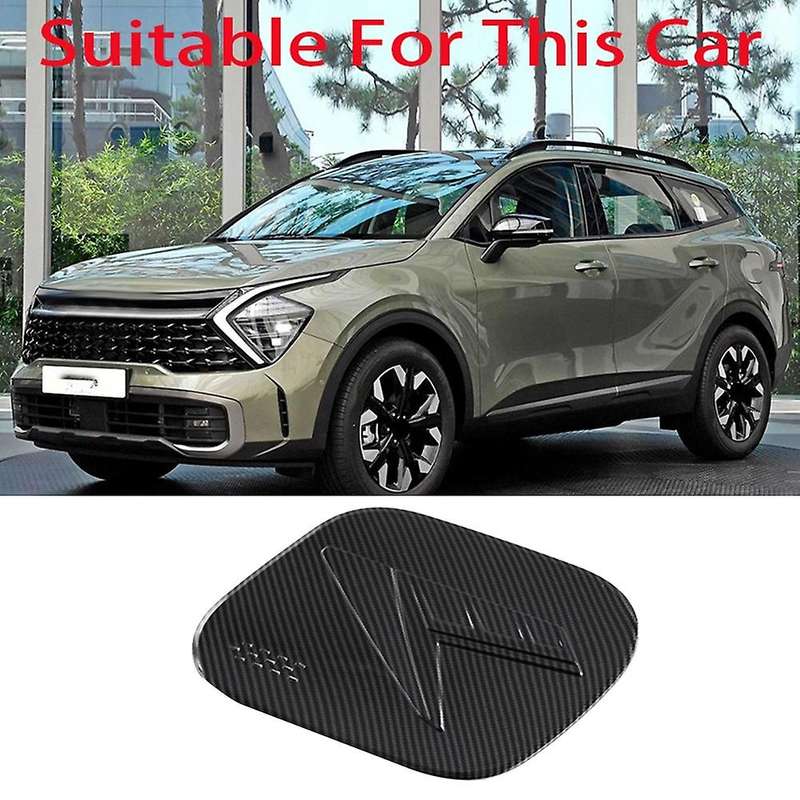 Carbon Fiber Fuel Tank Cap Cover Trim for Kia Sportage Nq5 2022