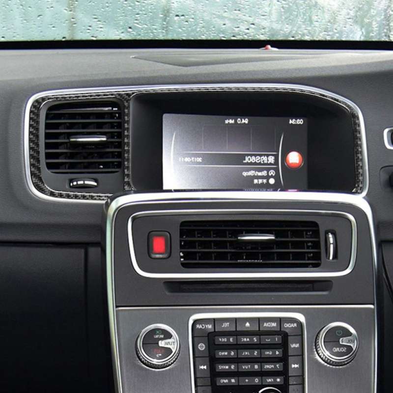 Center Console Navigation Cover Trim for Volvo S60 V60 10-18 Rhd