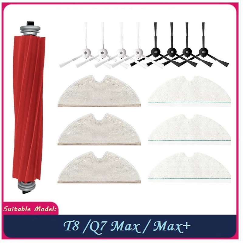 15pcs for Roborock T8/q7 Max / Max+ Vacuum Mop Cloth Main Side Brush