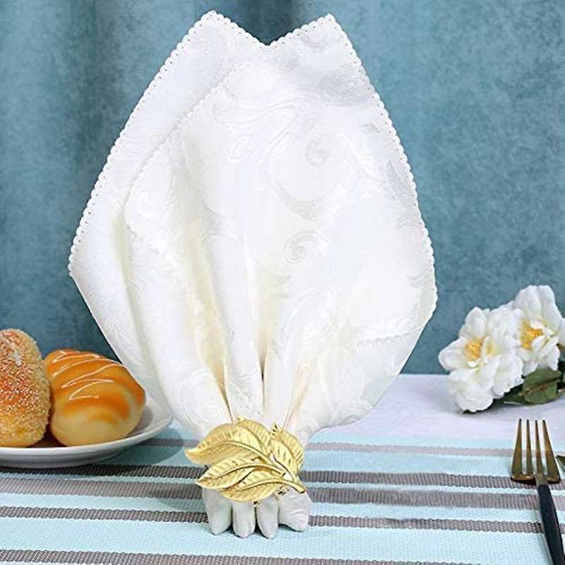 Napkin Rings,leaf Gold Napkins,wedding Christmas Napkin Rings