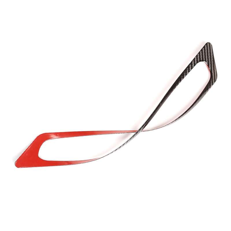 Carbon Fiber Car Tailgate Rear Third Brake Light Cover Trim