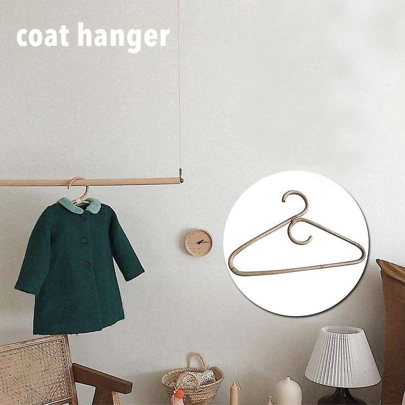 Rattan Clothes Hanger Style,garments Organizer,rack Adult Hanger