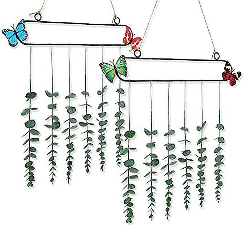 Artificial Eucalyptus Boho Bathroom Decor, with Metal Frame,pack Of 2