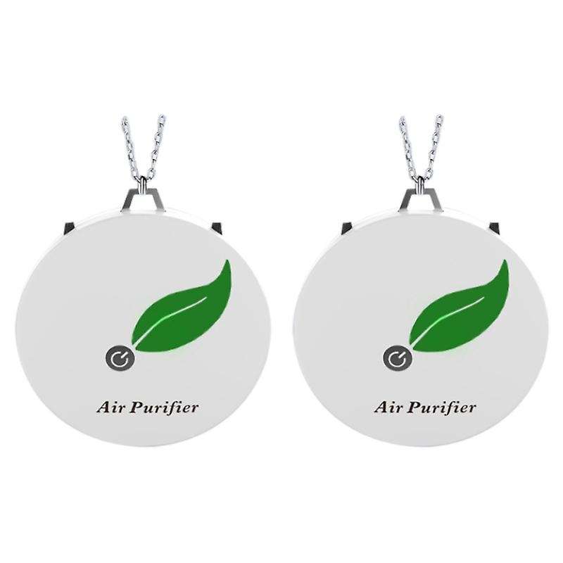 Household Negative Ion Air Purifier, Portable Necklace,white
