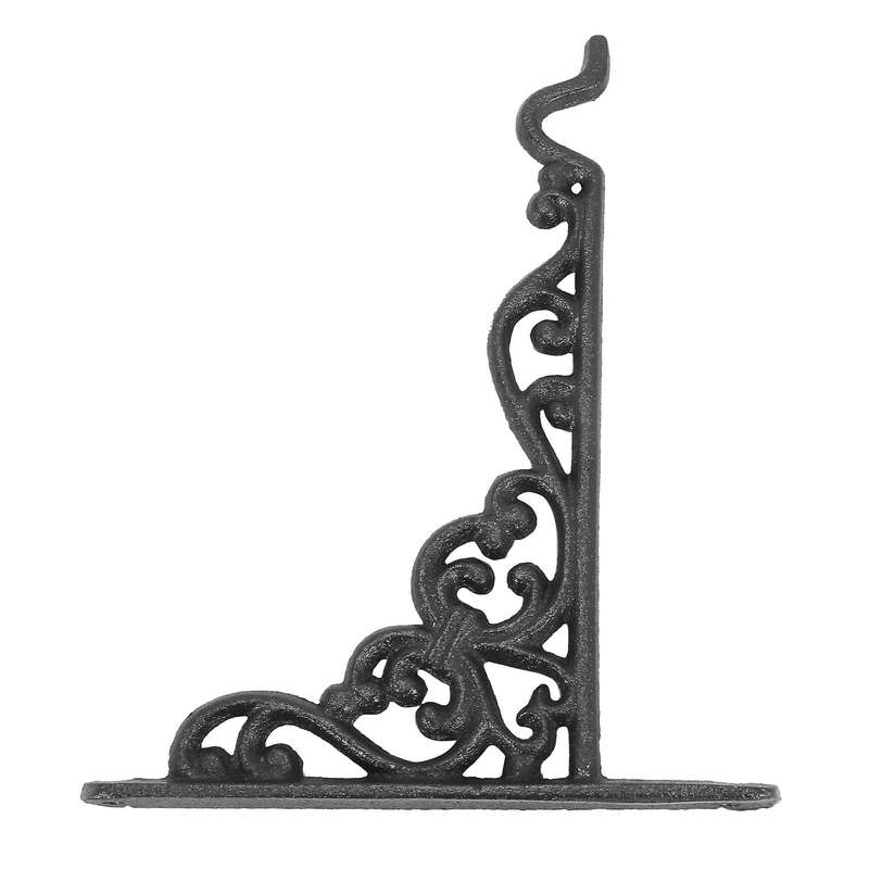 Cast Iron Hook Flower Pots Basket Hanger Bracket with Expansion Screw