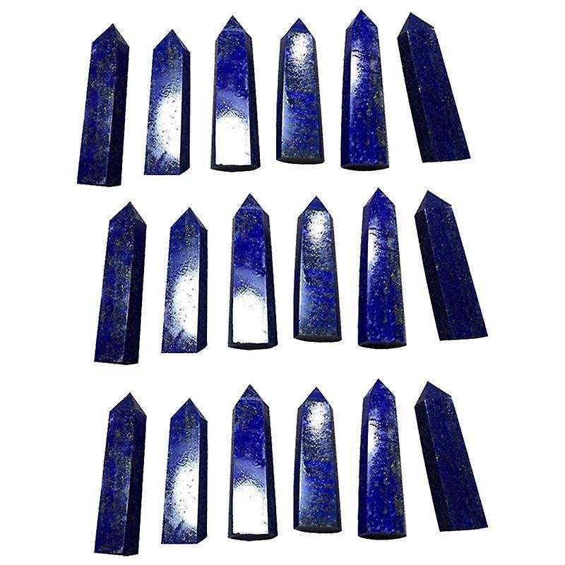 3x Lapis Lazuli Natural Crystal Column Stone Decoration 5-6cm