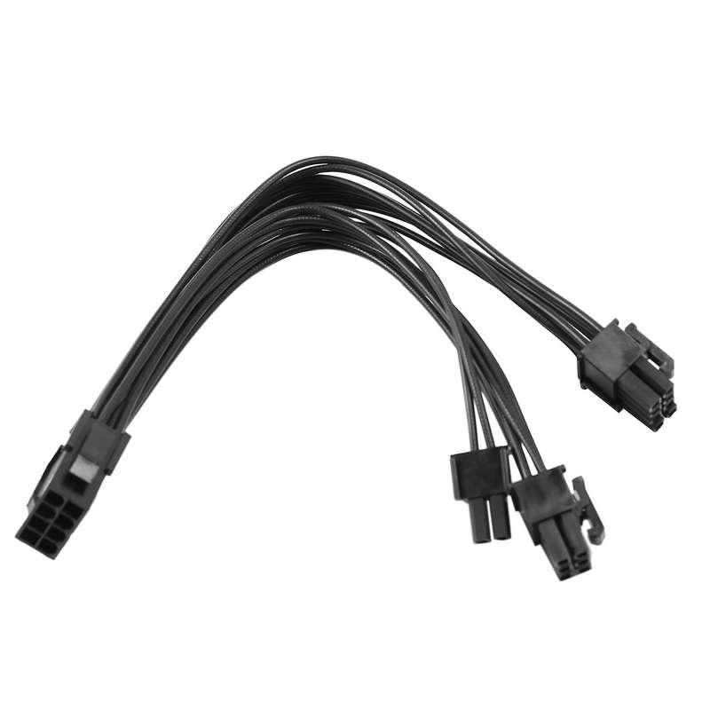 10pcs 20cm Graphics Card 8 Pin Female to 2x8p(6+2)pin Extention Cable
