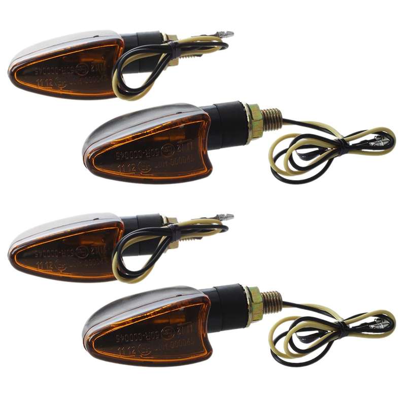 2 Mini Indicatore Di Direzione Frecce Luce Gialla Moto 2w