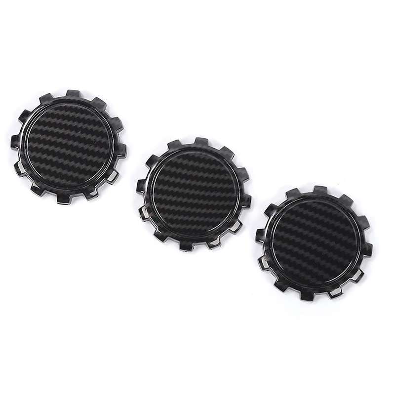 Door Lock Cover Trim for Jeep Wrangler Tj Jk Jku Jl, Abs Carbon Fiber