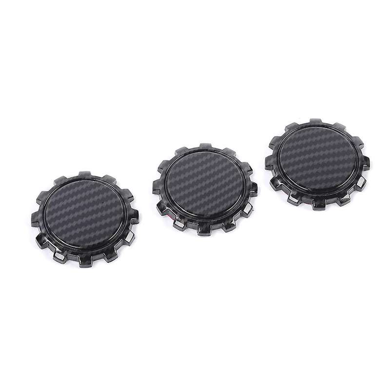 Door Lock Cover Trim for Jeep Wrangler Tj Jk Jku Jl, Abs Carbon Fiber
