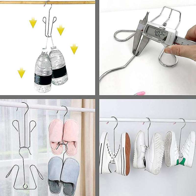 5pcs Shoe Rack Drying Rack, Double Hook Design Drying Rack
