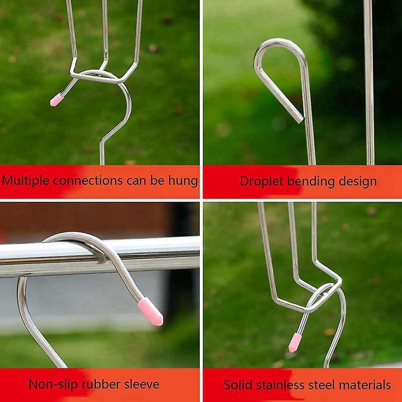 5pcs Shoe Rack Drying Rack, Double Hook Design Drying Rack