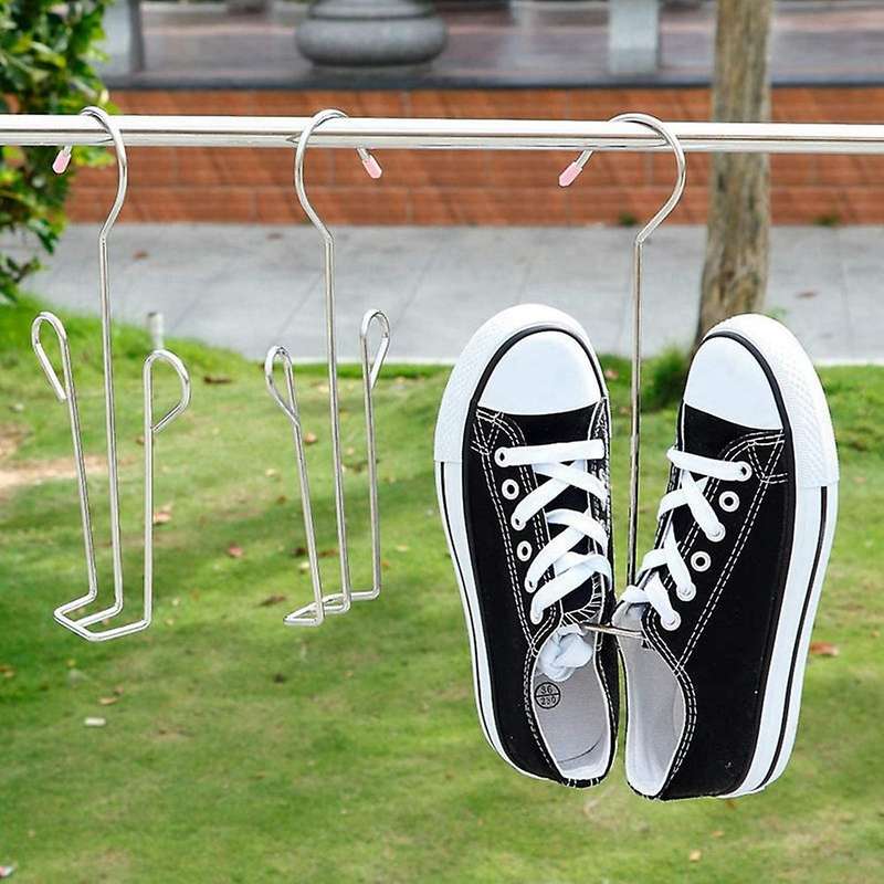 5pcs Shoe Rack Drying Rack, Double Hook Design Drying Rack