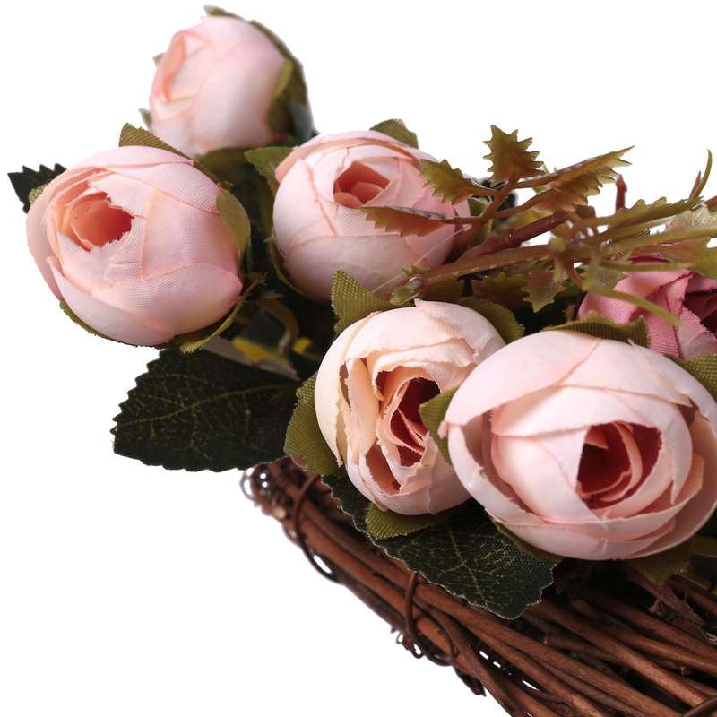 Christmas Flower Wreath Rose Garland with Elegant Best for Home