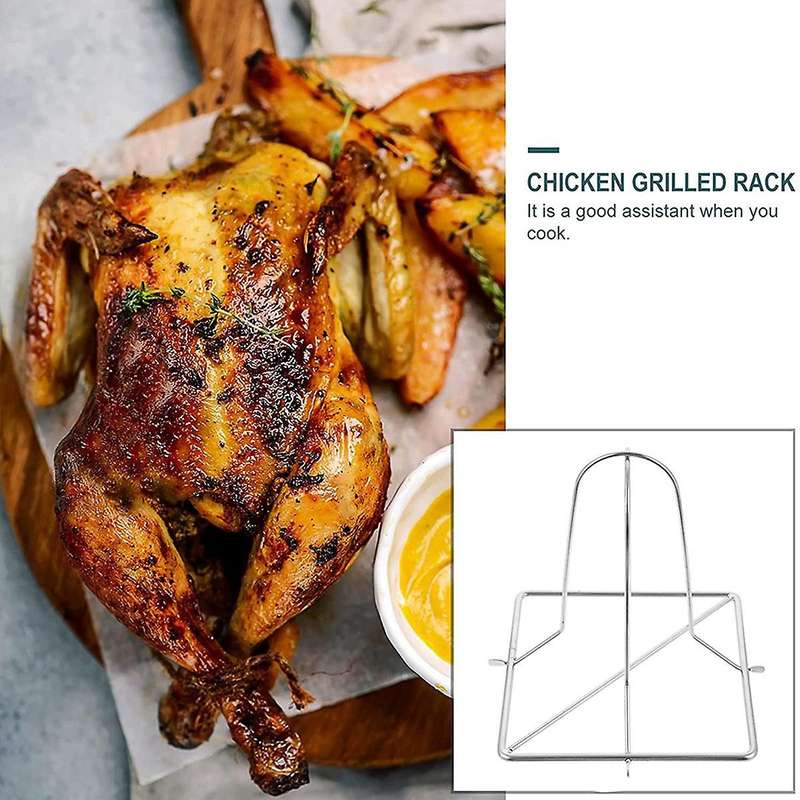 Grill Chicken Holder Foldable Chicken Griller Chicken Legs Stand