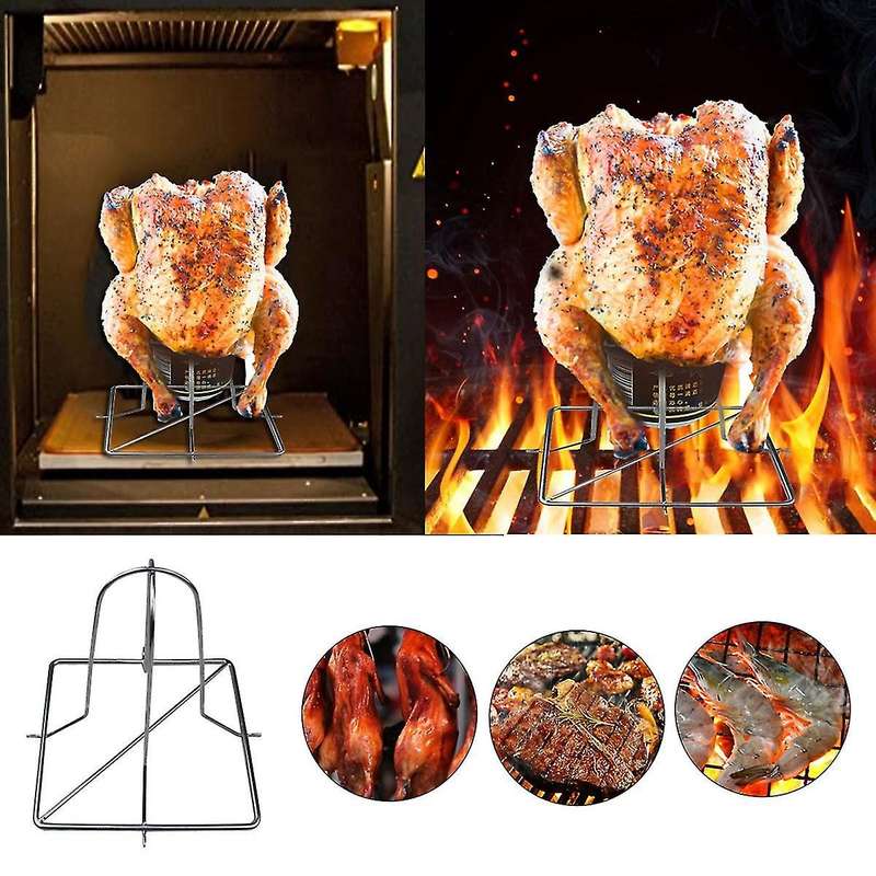 Grill Chicken Holder Foldable Chicken Griller Chicken Legs Stand