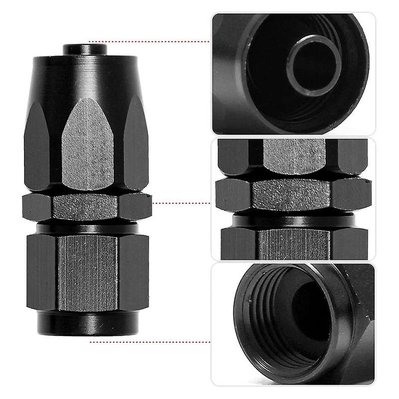 4pcs An6 Automobile Fuel Pipe Joint An6-0 Degree Oil Cooling Joint