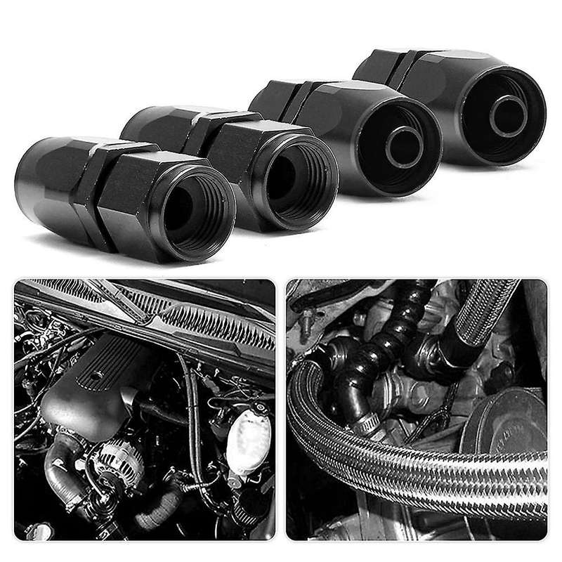4pcs An6 Automobile Fuel Pipe Joint An6-0 Degree Oil Cooling Joint