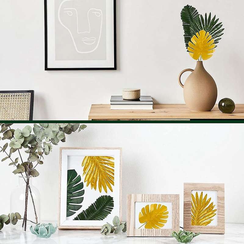88pcs 9kinds Artificial Palm Leaves with Stems Tropical Safari Leaf