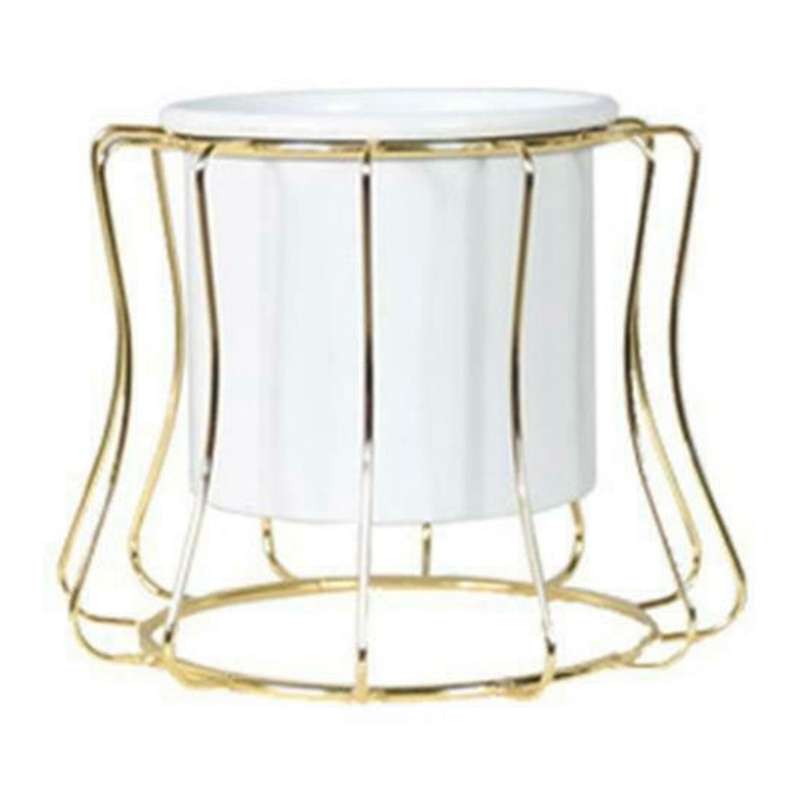Metal Plant Stand Rack Outdoor Planter Display Holder Decor White A