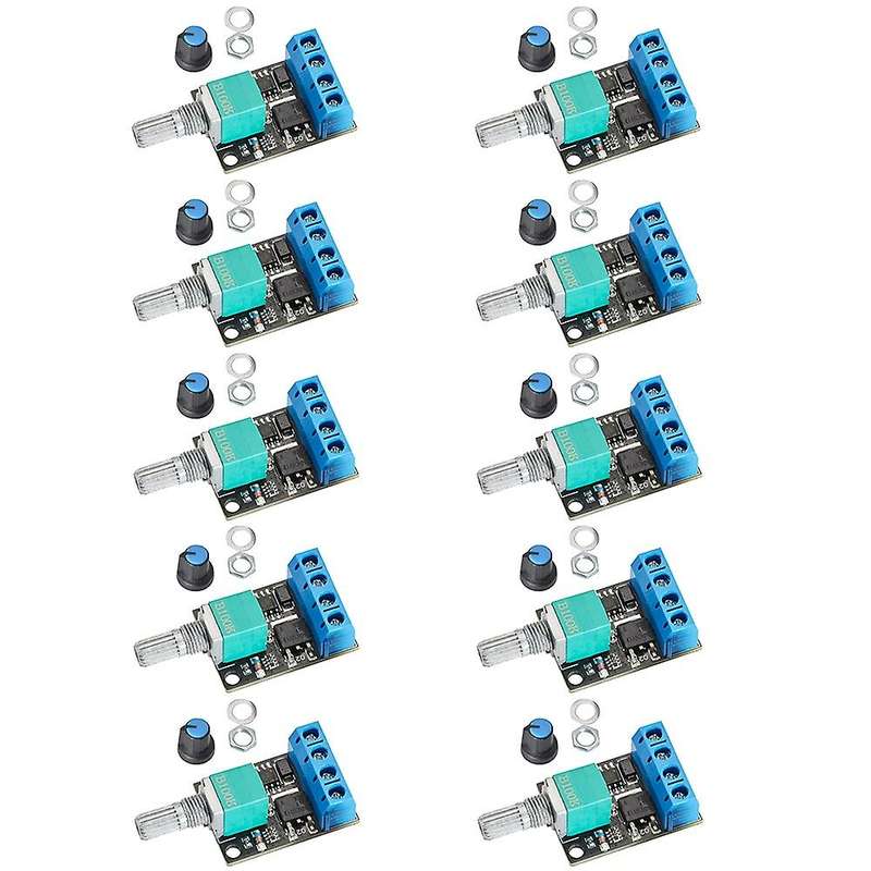 10 Pcs Pwm Dc Motor Speed Controller 5v-16v12v Speed Control Switch