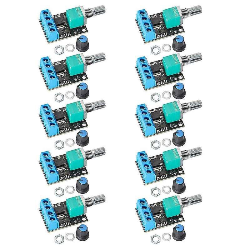10 Pcs Pwm Dc Motor Speed Controller 5v-16v12v Speed Control Switch