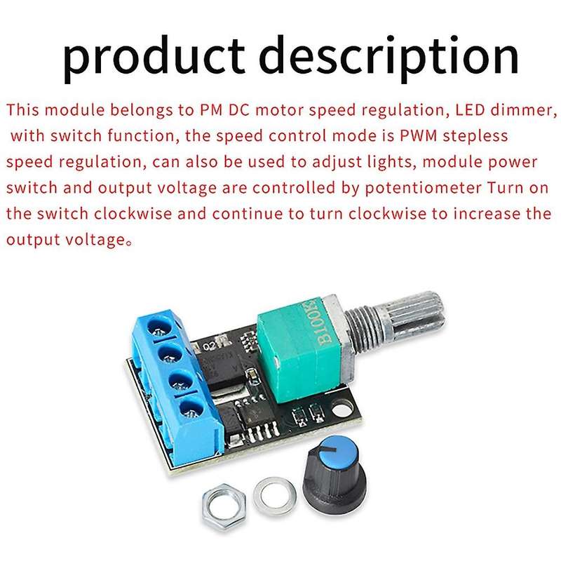 10 Pcs Pwm Dc Motor Speed Controller 5v-16v12v Speed Control Switch
