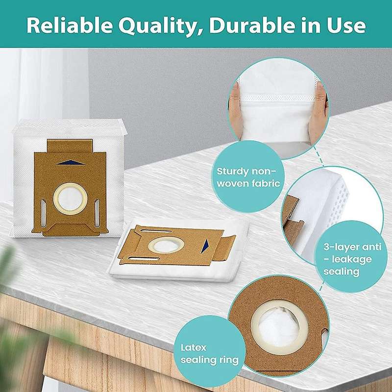 11 Vacuum Cleaner Bags for Ecovacs Deebot T8 T9 Aivi Max, N8 Pro +
