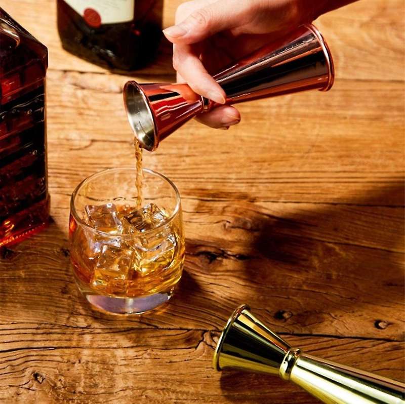 2pcs Cocktail Bar Jigger Japanese Jigger Double Spirit Measuring Cup