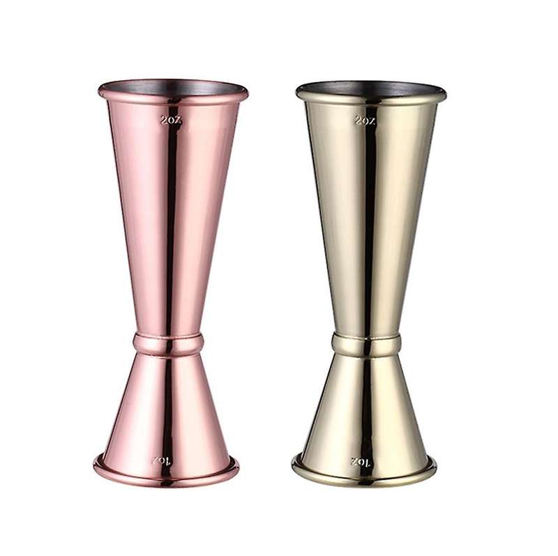 2pcs Cocktail Bar Jigger Japanese Jigger Double Spirit Measuring Cup
